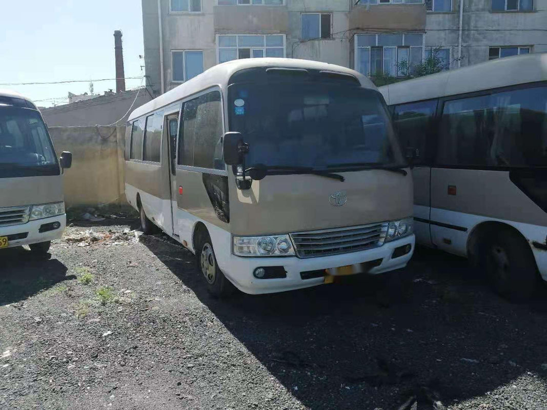 Diesel Engine 1HZ 23-29seats Left Hand Drive Low Kilometer Used Passenger Bus Used Coaster Bus Japanese Brand Coaster