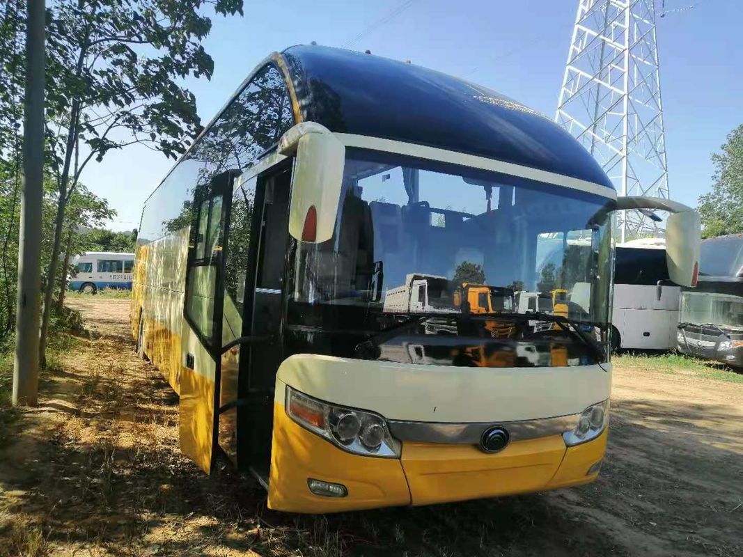 Used Yutong Tour Bus ZK6127 61 Seats 2+3 Layout Rear Engine Left Steering EuroIII Low Kilometer