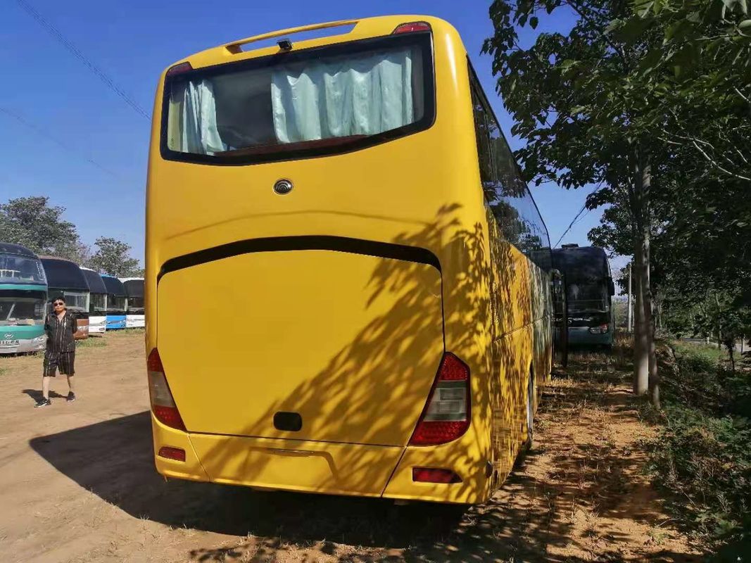 Used Yutong Tour Bus ZK6127 61 Seats 2+3 Layout Rear Engine Left Steering EuroIII Low Kilometer