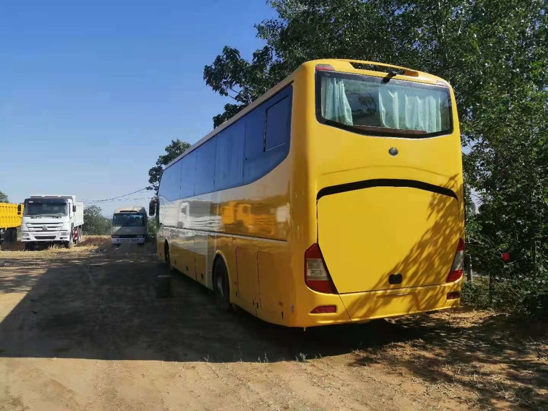 Used Yutong Tour Bus ZK6127 61 Seats 2+3 Layout Rear Engine Left Steering EuroIII Low Kilometer