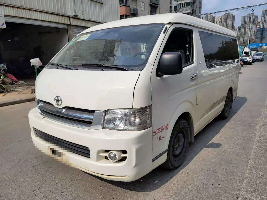 10 Seats Diesel Toyota Used Mini Bus With Gasoline Engine AC Equip No Accident 2013 Year