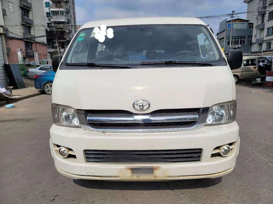 10 Seats Diesel Toyota Used Mini Bus With Gasoline Engine AC Equip No Accident 2013 Year