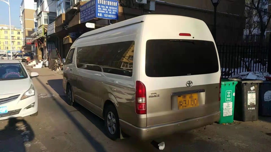 2014 Year 13 Seats Gasoline Toyota Hiace Used Mini Bus With High Roof Automatic Transmission