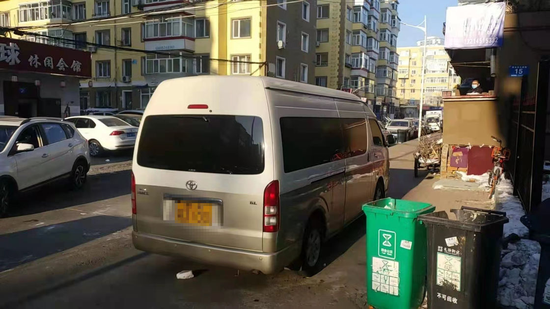 2014 Year 13 Seats Gasoline Toyota Hiace Used Mini Bus With High Roof Automatic Transmission