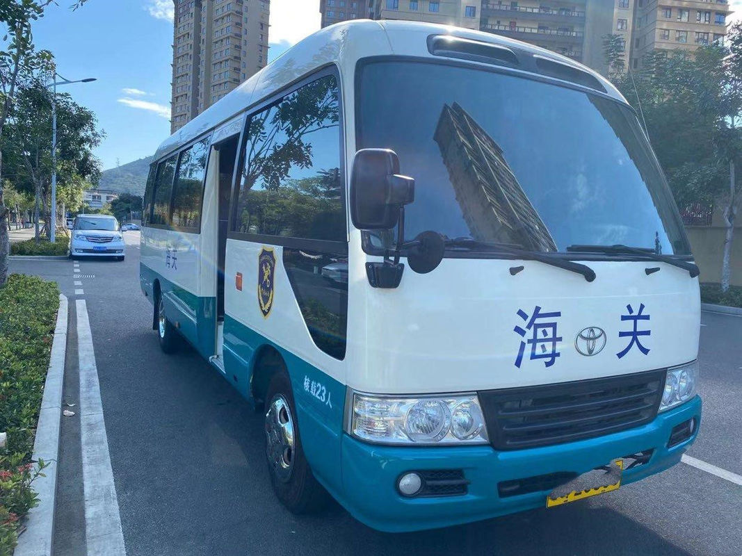 Used Toyota Coaster Bus 23 Seats Euro III Diesel Engine Low kilometer VIP seats