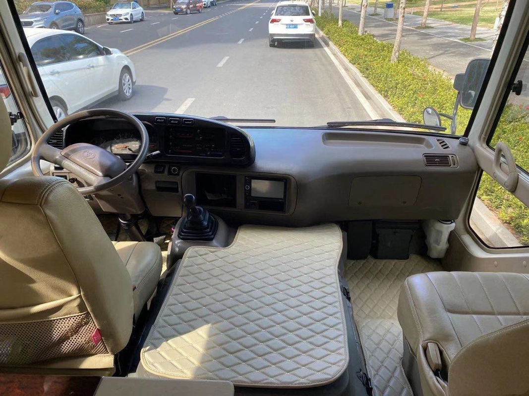 Used Toyota Coaster Bus 23 Seats Euro III Diesel Engine Low kilometer VIP seats