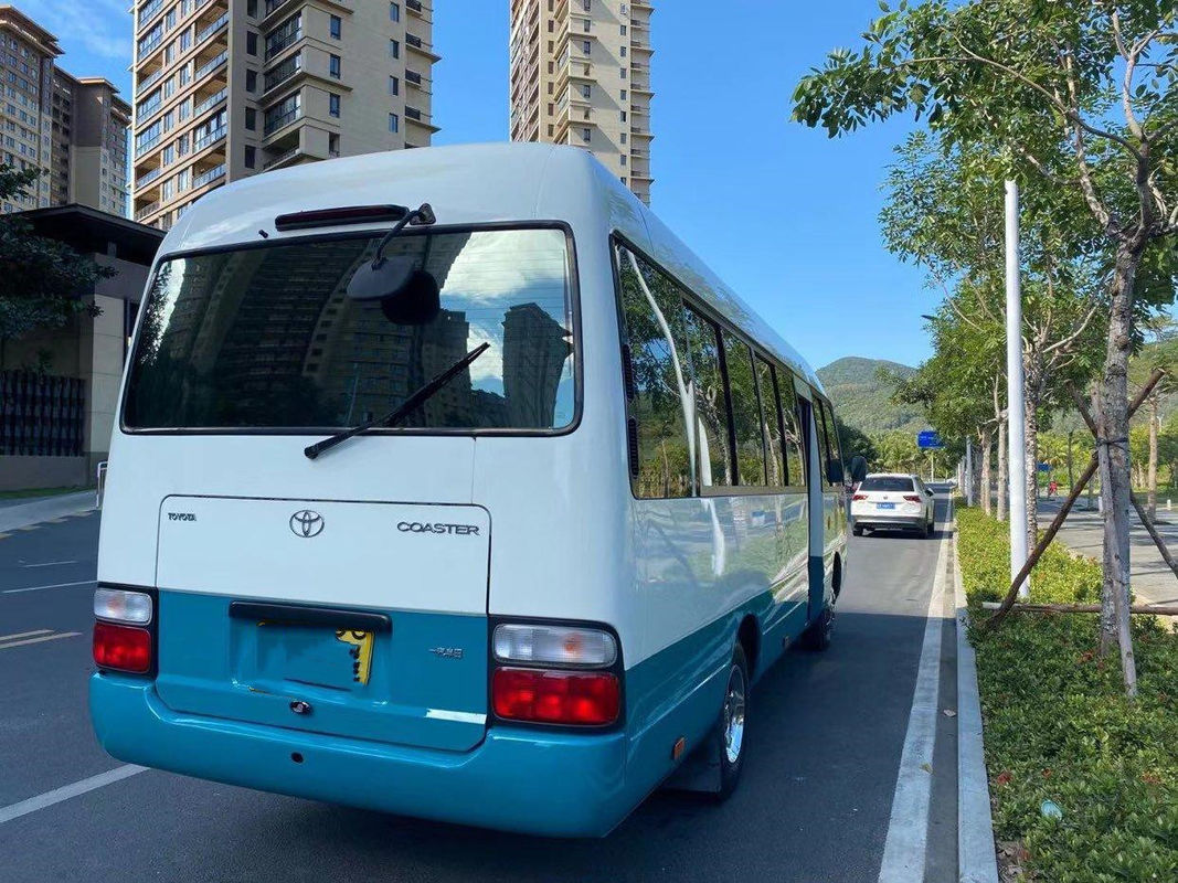 Used Toyota Coaster Bus 23 Seats Euro III Diesel Engine Low kilometer VIP seats