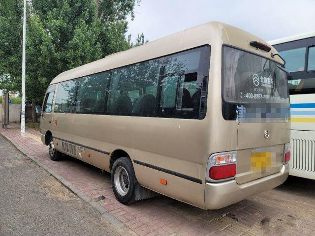 2015 Year 22 Seats Used Golden Dragon Coaster Bus , Used Mini Bus Coaster Bus 86kw With Luxury Seats