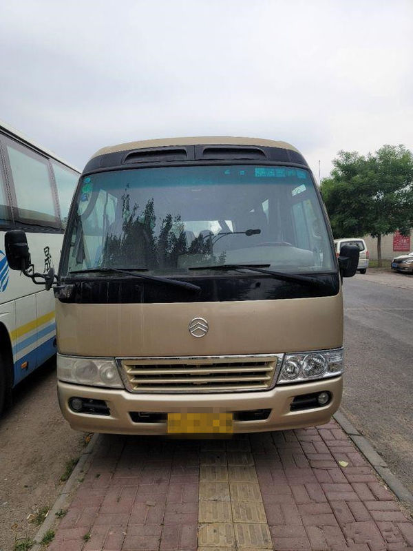 2015 Year 22 Seats Used Golden Dragon Coaster Bus , Used Mini Bus Coaster Bus 86kw With Luxury Seats