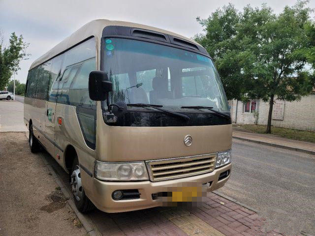 2015 Year 22 Seats Used Golden Dragon Coaster Bus , Used Mini Bus Coaster Bus 86kw With Luxury Seats