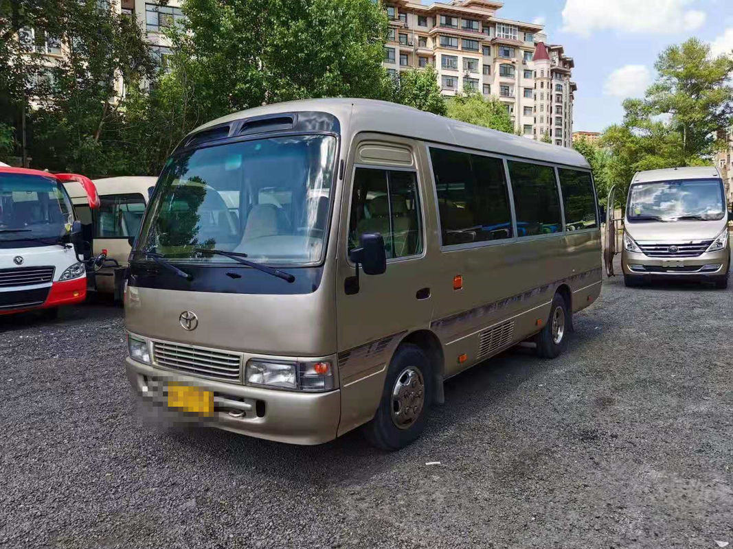 23 Seats Used Coaster Bus Used Mini Bus Toyota Coaster Bus With 3RZ Gasoline Engine 2012 Year Left Hand Steering