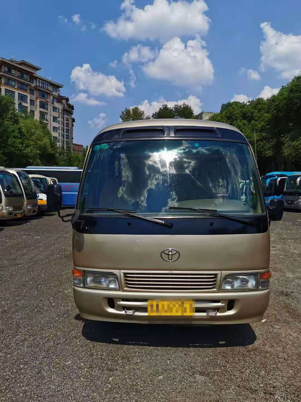 23 Seats Used Coaster Bus Used Mini Bus Toyota Coaster Bus With 3RZ Gasoline Engine 2012 Year Left Hand Steering