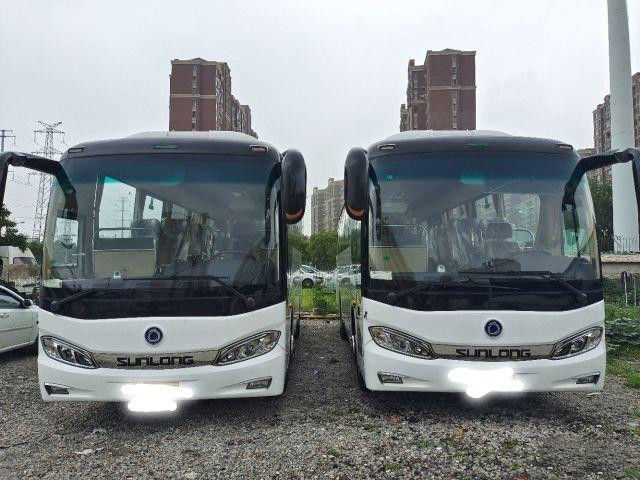 38Seats New Tour Bus Sunlong Brand SLK6903 Airbag Chassis 2020 Euro6 New Coach Bus Low Kilometer Yuchai Rear Engine