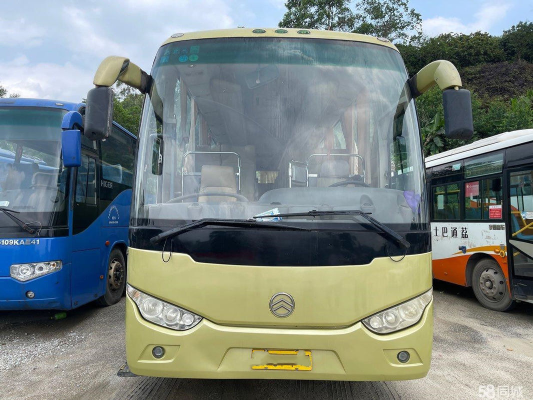 Golden Dragon Used Coach Bus 47 Seats Hino J08E Engine Steel Chassis Euro III Single Doors