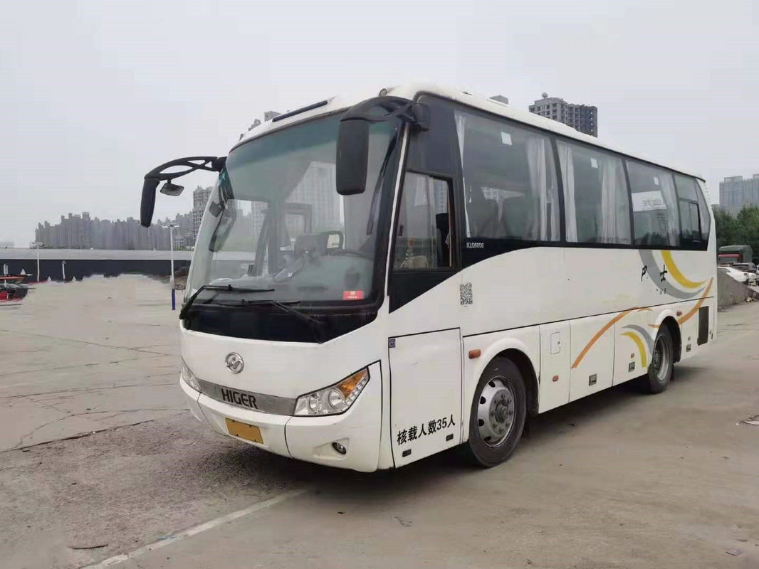 Used Higer Bus KLQ6808 35 Seats Yuchai Rear Engine 140kw Used Coach Bus Steel Chassis Low Kilometer