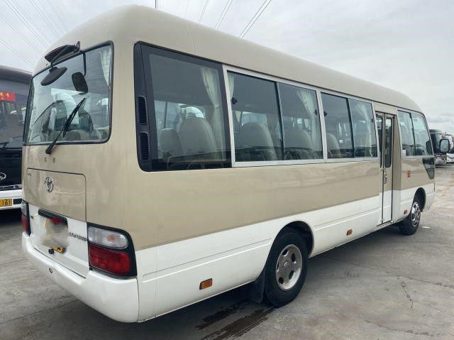 Toyota Used Coaster Bus for Africa Gaosilne 2TR Engine 108KW 23 Seats Left Hand Drive