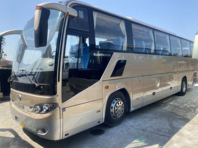 Used Coach Bus Higer Brand KLQ6115 51seats Weichai Rear Engine Airbag Chassis Double Doors Left Steering