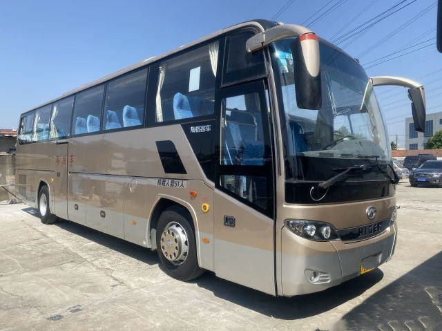 Used Coach Bus Higer Brand KLQ6115 51seats Weichai Rear Engine Airbag Chassis Double Doors Left Steering