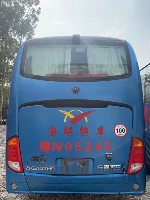 41 Seats Used Yutong ZK6107 Bus Used Coach Bus 2013 Year 100km/H Steering LHD NO Accident