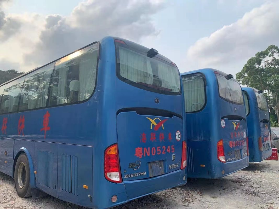 41 Seats Used Yutong ZK6107 Bus Used Coach Bus 2013 Year 100km/H Steering LHD NO Accident
