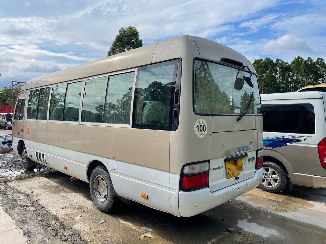 Toyota Brand Used Coaster Bus 23-30seats 3RZ Toyota Engine Gasoline Used mini Bus Left Steering