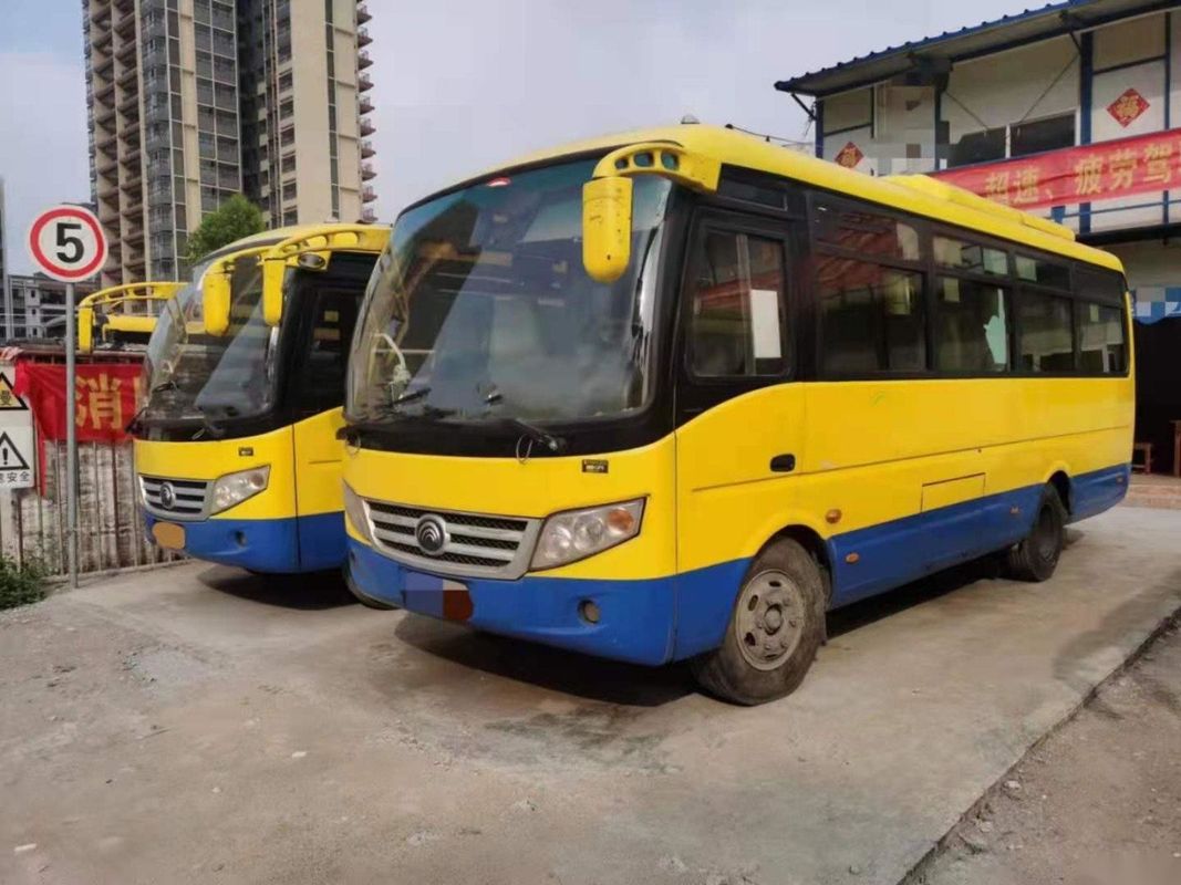 Used Yutong Mini Bus ZK6720d Front Engine 95kw Yuchai Good Passenger Bus Euro IV 26seats