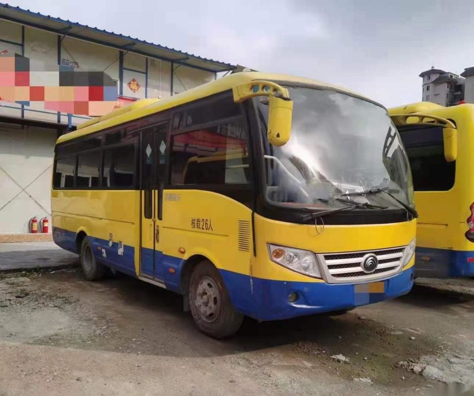 Used Yutong Mini Bus ZK6720d Front Engine 95kw Yuchai Good Passenger Bus Euro IV 26seats
