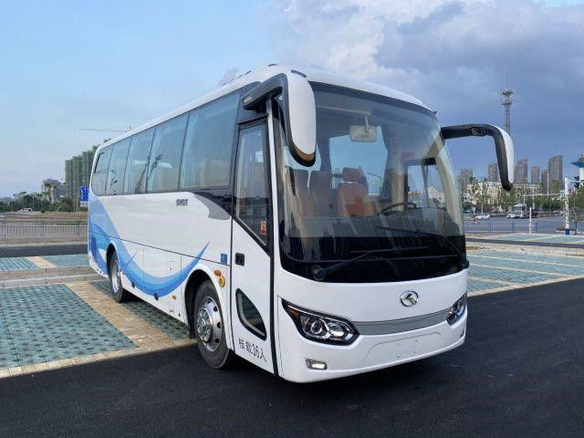 Second Hand Kinglong Used Coach Bus 36 Seats Manual Left Hand Drive Buses Brand XMQ6829