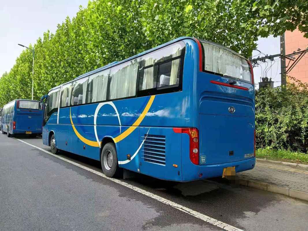 Used Higer Bus Coach Airbag Chassis Tourist Coach Dingle Door With AC/TV 51seats