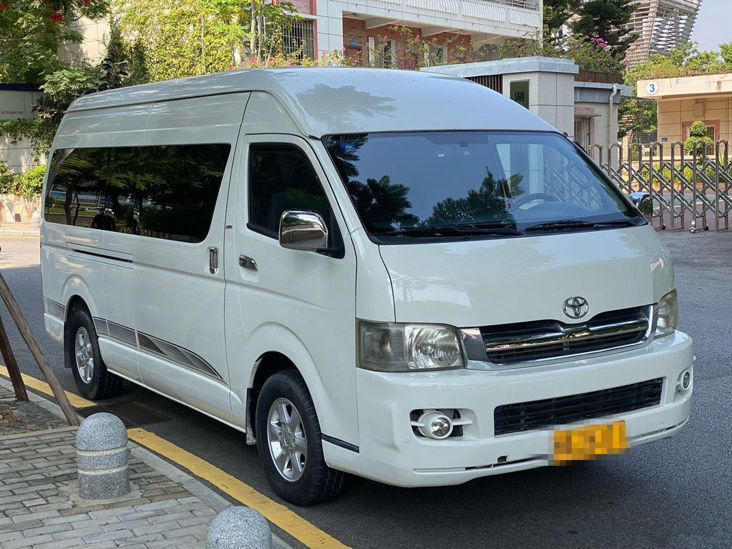 High Roof 2005 Year 13 Seats Gasoline Used Toyota Hiace Used Mini Bus Automatic Transmission