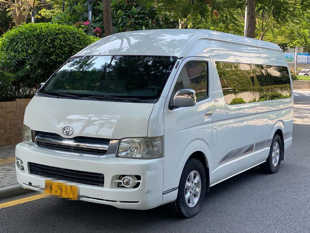 High Roof 2005 Year 13 Seats Gasoline Used Toyota Hiace Used Mini Bus Automatic Transmission