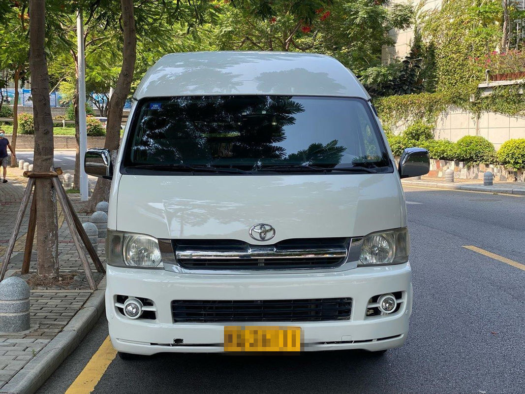 High Roof 2005 Year 13 Seats Gasoline Used Toyota Hiace Used Mini Bus Automatic Transmission