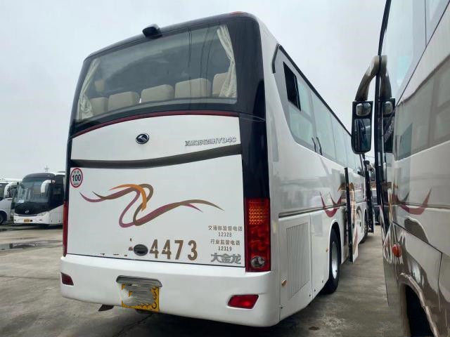 Used Kinglong Bus 53 Seats Double Doors Used Coach Bus XMQ6129 Left Steering