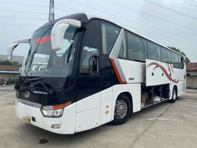 Used Kinglong Bus 53 Seats Double Doors Used Coach Bus XMQ6129 Left Steering