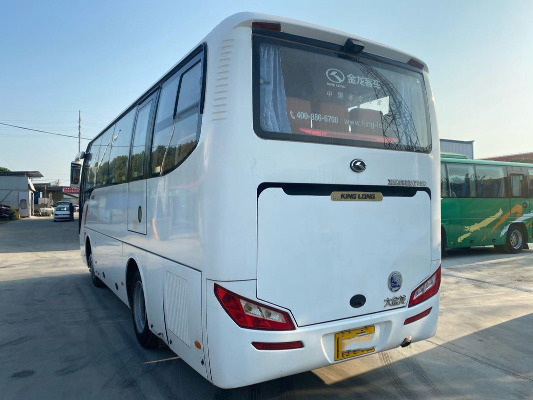 Used Tour Bus Kinglong XMQ6802 Used Bus 34 Seats Yuchai Engine Euro 5 Steel Chassis High Quality