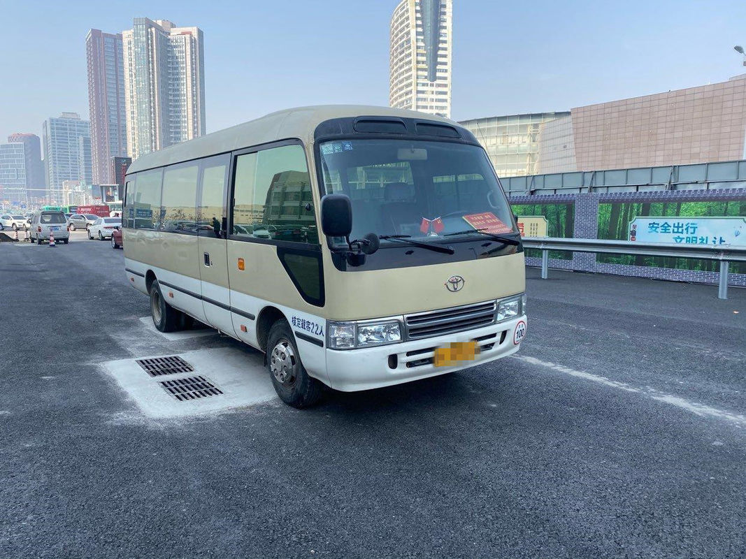 22 Seats 2012 Year Left Hand Steering Used  Toyota Coaster Bus  2TR Gasoline Engine