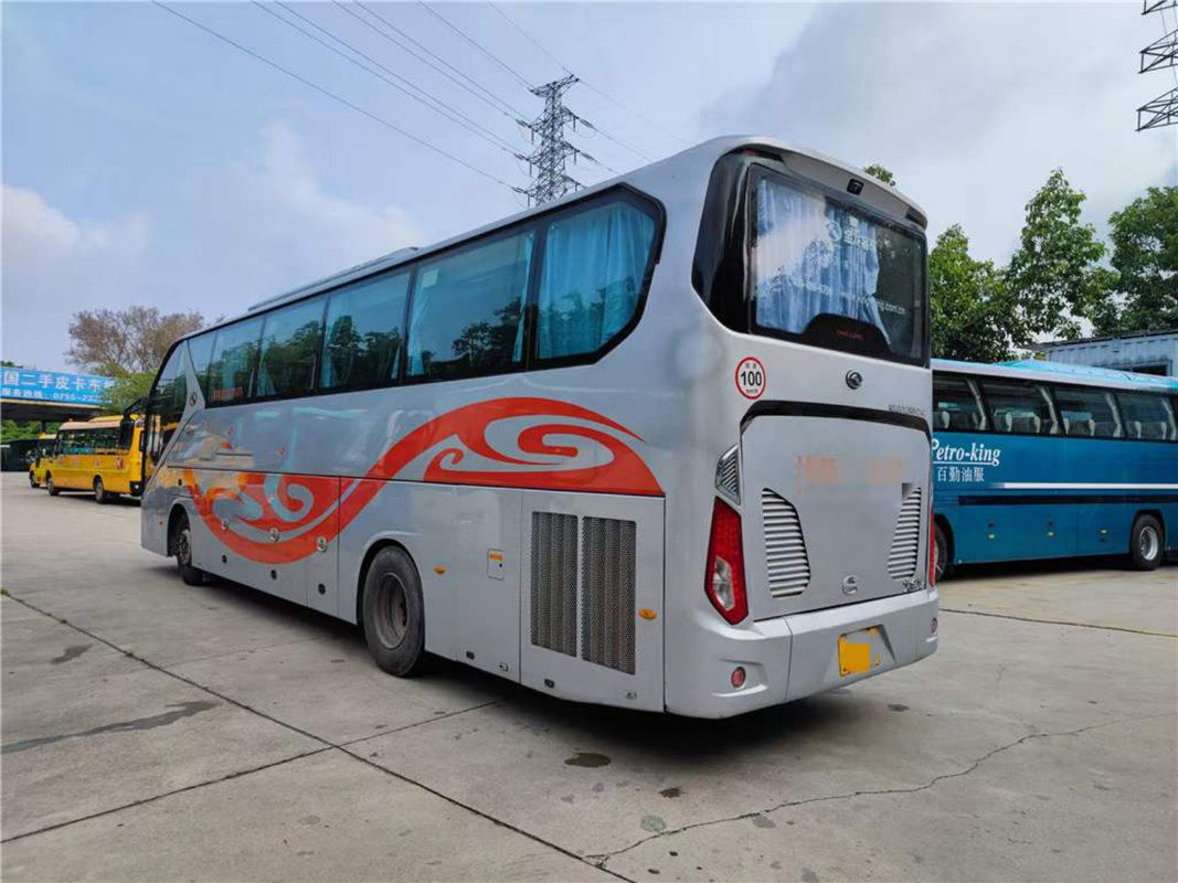 Used Kinglong Coach XMQ6125 Mini Coach Bus 51 Seats Weichai Rear Engine Bus Coach Accessories With Yutong Higer