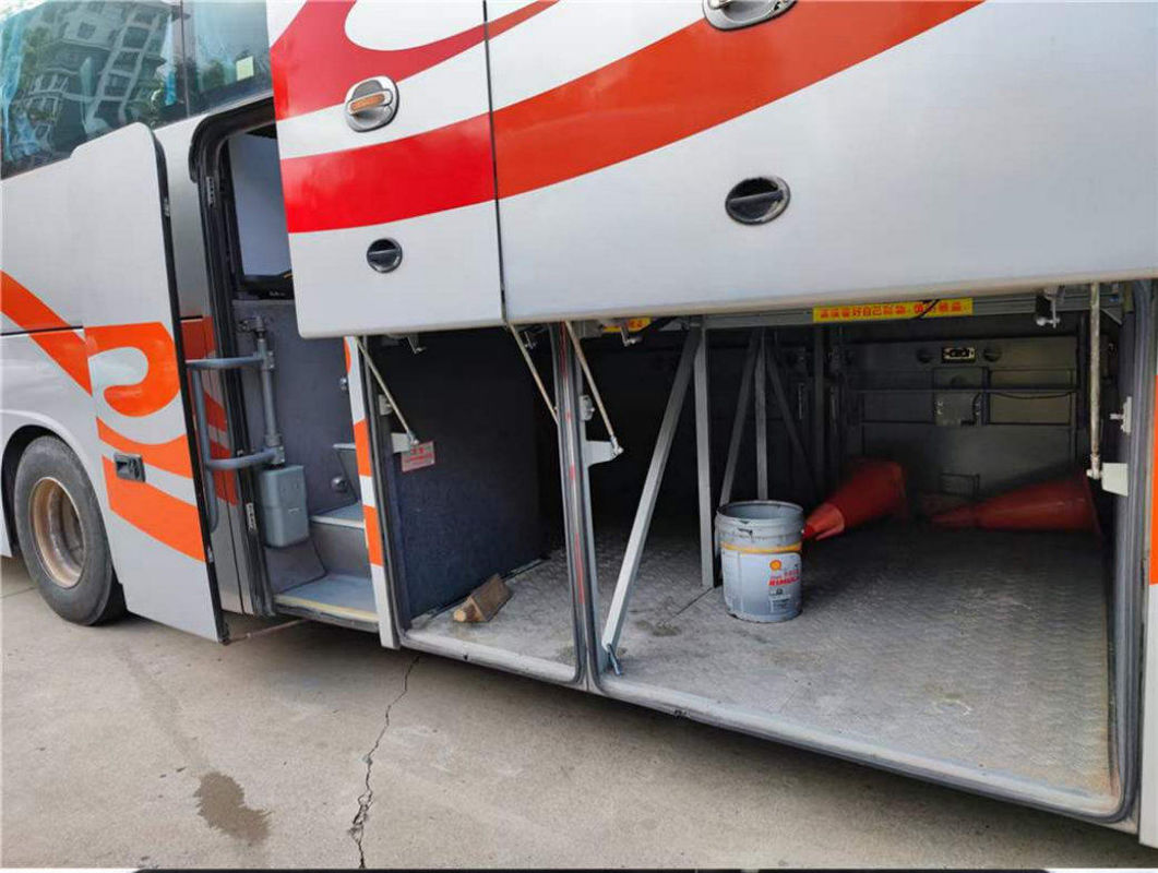 Used Kinglong Coach XMQ6125 Mini Coach Bus 51 Seats Weichai Rear Engine Bus Coach Accessories With Yutong Higer