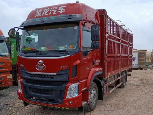 10 Ton Column Plate 26 Feet  Used  Cargo Trucks  For Transport Business In Good Condition