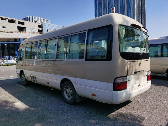 Toyota Coaster Used Bus With Full Equipment 20 Seats Used Mini Bus In 2012 Year Sliding Window Gasoline Munual Bus