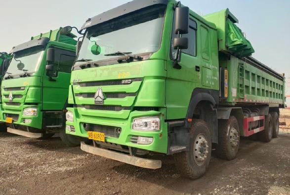 Second Hand  Mitsubishi Fuso Dump Truck 8*4 With 371hp Engine 40ton Load For Sale