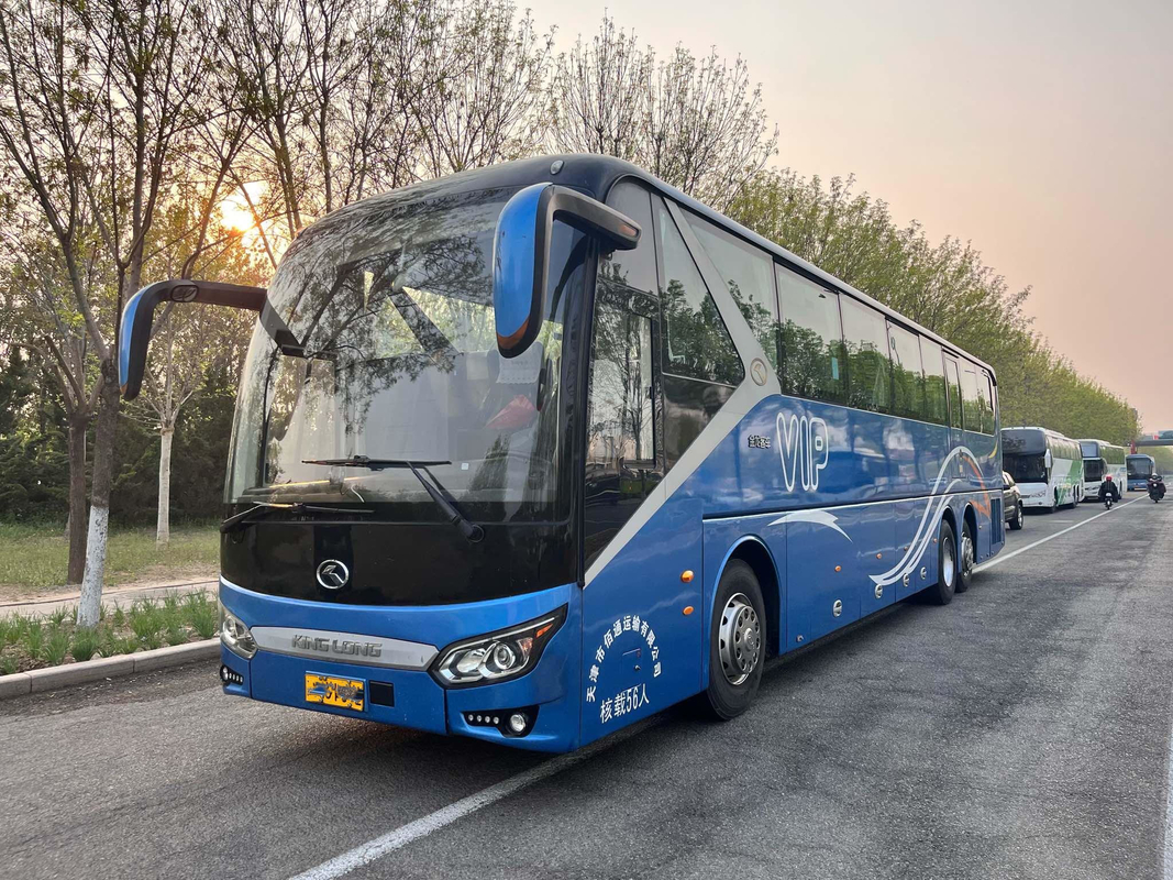 Kinglong Bus New XMQ6135 Used Coach Buses 56 Seats LHD Front Engine Double Axle