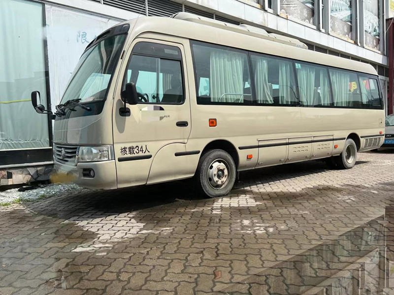 34 Seats Used Coaster Bus Used Mini Bus XML6809 With Electric Engine Left Hand Steering