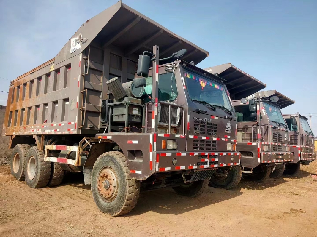Sino HOWO Used Dump Truck Dumper With 430HP Engine 120 Ton Load Used For Mine