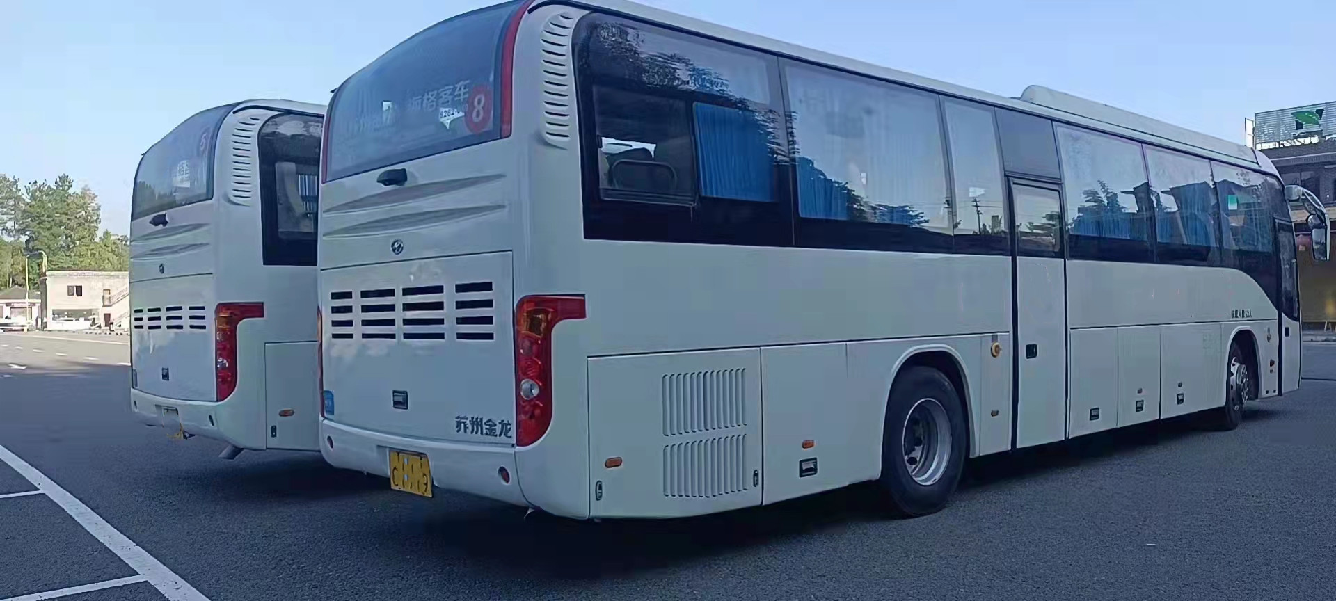 Higer Bus In Tanzania KLQ6129 Yutong Long Used Coach Buses 65 Seats RHD