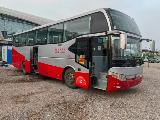 45 Seater Used Passenger Coach Bus Yutong ZK6127 Left Hand Drive Double Doors Air Bag