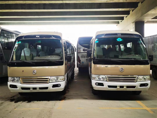22seats Golden Dragon Used Coaster Bus Mini Coach Yuchai 90kw 2015-2017 Diesel Engine