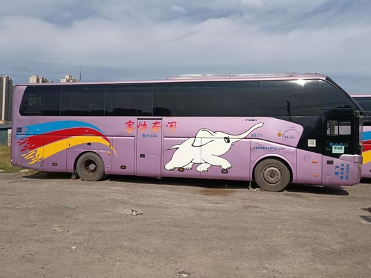 53 Seats RHD LHD Used Coach Buses Rear Engine Yutong Zk6122 Weichai WP.10 247kw Double Doors