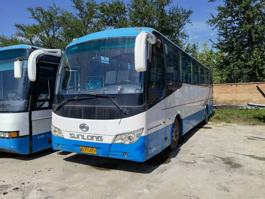 Rear Engine Sunlong Used Coach Bus LHD SLK6122 Air Bag Suspension 55seats High Chassis