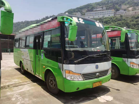Second Hand Bus Yutong Zk6752d Mini Van Front Engine Bus 140hp Highway Bus